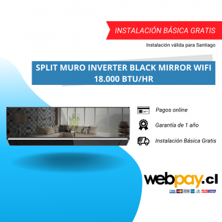 Split Muro Inverter Black Mirror